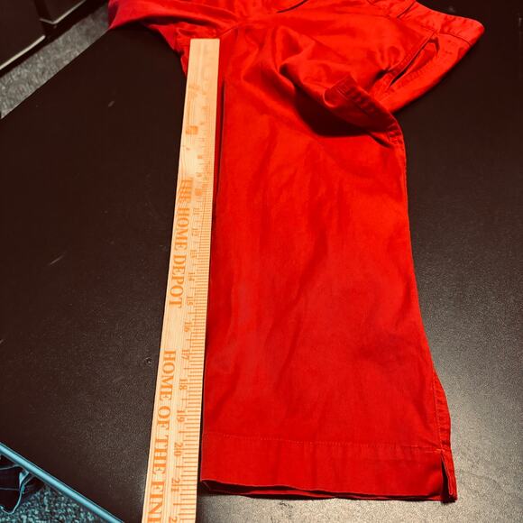 Talbots Signature Women Cropped Capri Pants Size 10 Red - Picture 5 of 8